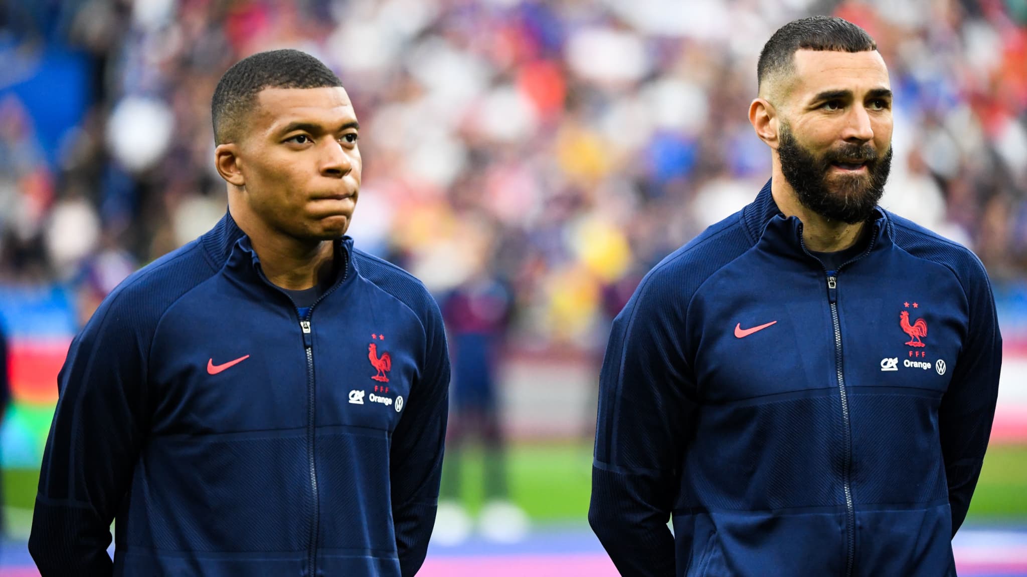 Kylian Mbappé et Karim Benzema avec les Bleus en Ligue des nations Kylian Mbappé et Karim Benzema avec les Bleus en Ligue des nations