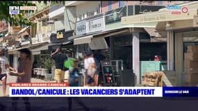 Canicule: les touristes s'adaptent aux fortes chaleurs à Bandol