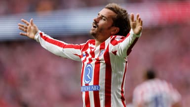 La joie d'Antoine Griezmann, buteur face au Real Madrid en Liga le 27 septembre 2025