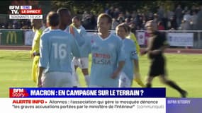 Macron marque sur penalty et relance le Variétés Club de France !