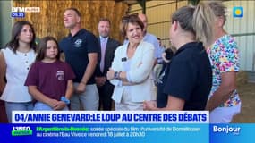 Loup : Annie Genevard dans les Alpes-de-Haute-Provence