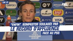 Ligue des champions (F) : "Enfin", Bompastor (OL) soulagée par le record d'affluence face au PSG