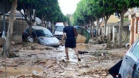 Les inondations touchant la ville de Valence, le 30 octobre 2024 en Espagne