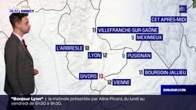 Météo Rhône: un risque d'averses dans la journée, jusqu'à 11°C à Lyon