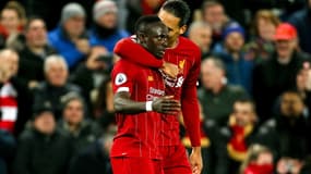 Sadio Mané (à gauche) et Virgil van Dijk