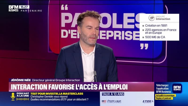 Jérôme Née (Groupe Interaction) : Interaction favorise l'accès à l'emploi - 07/03