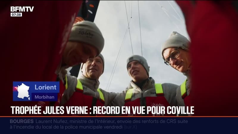 Trophée Jules Verne: les plus belles images du tour du monde de Thomas Coville et son équipage