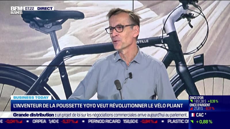 Gilles Henry (Bastille) : L'inventeur de la poussette Yoyo veut révolutionner le vélo pliant - 09/10