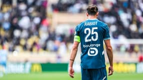 Adrien Rabiot avec l'OM face à Monaco, le 12 avril 2025.