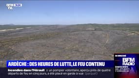 Ardèche: après des heures de lutte et 1200 hectares de forêt ravagés, le feu est désormais contenu