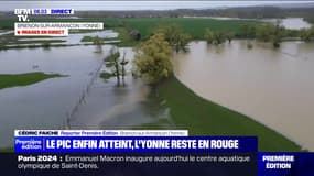 Crues dans l'Yonne: les images de drone des champs submergés