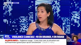 Canicule: "Ce que l'on vit aujourd'hui va s'accélérer dans les années à venir (...) C'est la planification portée par la première Ministre", affirme Sarah El Haïry (secrétaire d'État chargée de la biodiversité)