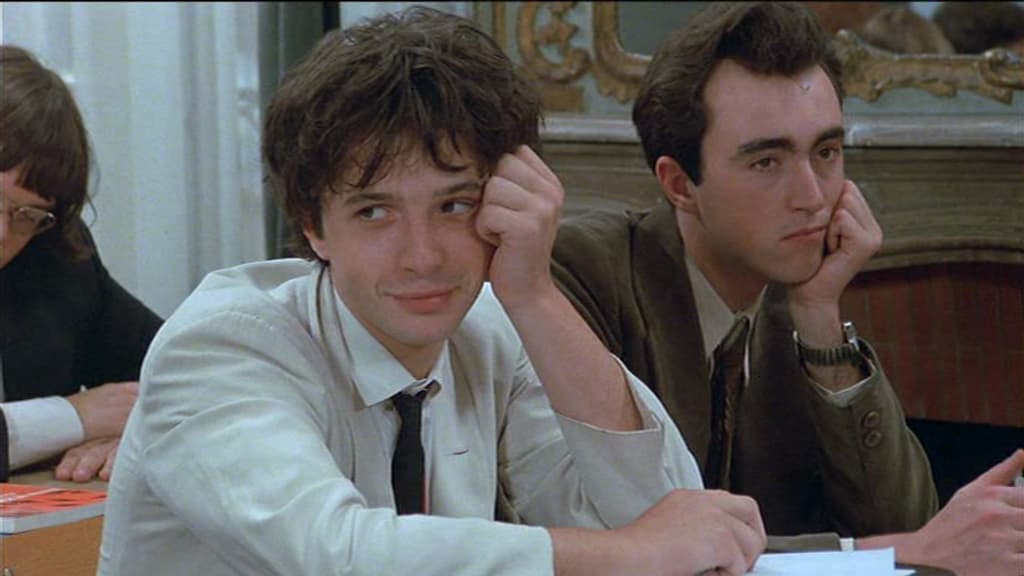 Gilles Roussel (MC2) et Patrick Zard (Zard) dans "Les Sous-Doués"