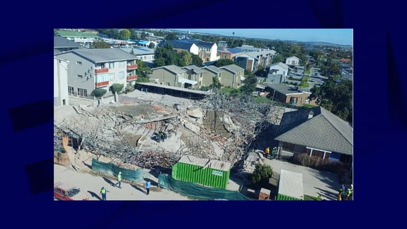 Afrique du Sud: 48 ouvriers piégés après l'effondrement d'un immeuble en construction