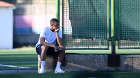Kylian Mbappé pendant l'entraînement des Bleus en Croatie, le 7 juin 2022