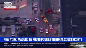 Capture de Nicolas Maduro: le président vénézuélien et sa femme en route pour le tribunal sous escorte policière 