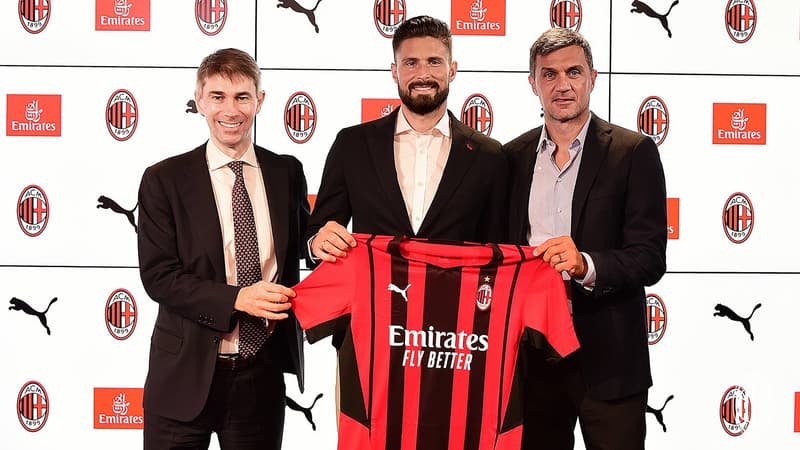 Mercato: Olivier Giroud signe officiellement à l'AC Milan