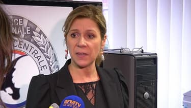 Valérie Maldonado, chef de l'office central de lutte contre la cybercriminalité, sur la plateforme Internet du ministère de l'Intérieur le 4 février 2014.