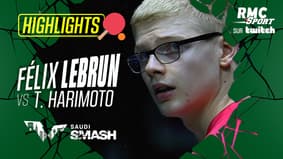 Résumé Saudi Smash : F. Lebrun vs T. Harimoto (quart de finale)