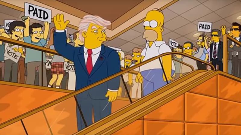 Donald Trump dans un épisode des Simpson diffusé en 2015