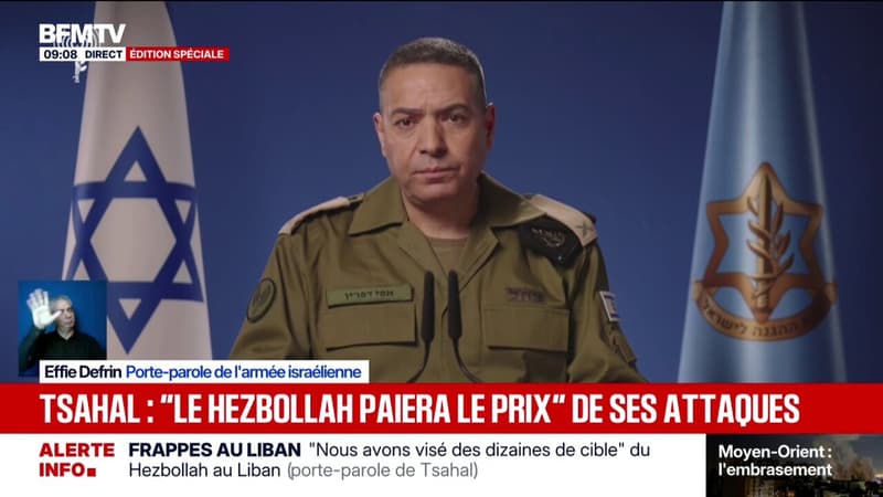 Guerre en Iran: "C'est un programme qui se fait par étape en coopération avec l'armée américaine", déclare Effie Defrin, porte-parole de l'armée israélienne