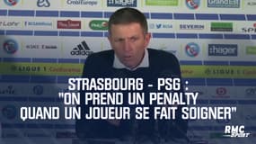 Strasbourg - PSG : "On prend un penalty quand un joueur se fait soigner" peste Laurey