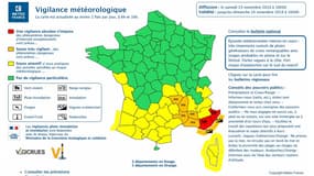 Carte Meteo France.