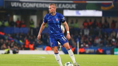 Mykhailo Mudryk lors du match Chelsea-FC Noah (8-0, Conference League), le 7 novembre 2024
