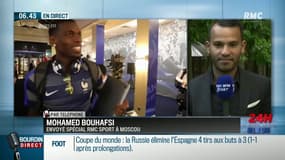 "Didier Deschamps à ses joueurs 'Vous avez gagné un grand match contre l'Argentine mais vous n'avez encore rien fait dans cette compétition. L'important c'est la victoire finale!"
