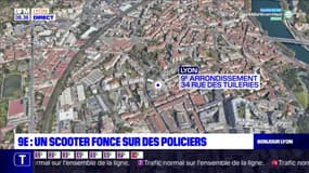 Lyon: un policier légèrement blessé lorsque le pilote d'un scooter lui a foncé dessus