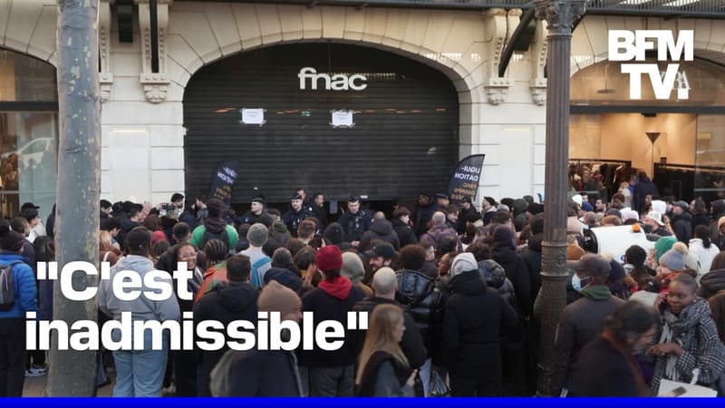 La Fnac des Champs-Élysées prise d'assaut pour des soldes jusqu'à 80%