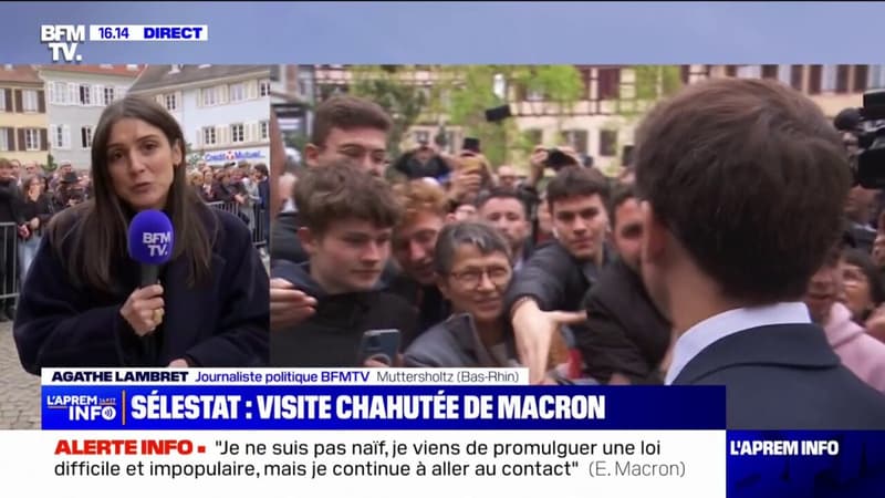Sélestat: la visite d'Emmanuel Macron chahutée