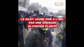 Le gilet jaune visé à l'œil par une grenade va porter plainte