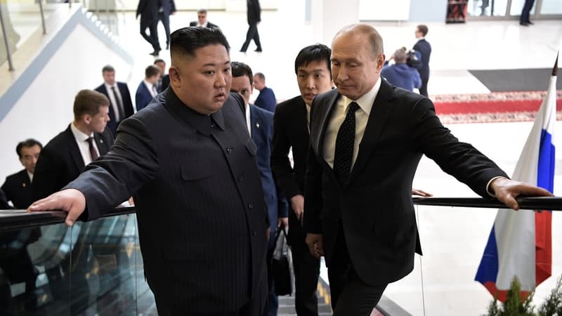 Kim Jong Un et Vladimir Poutine, à Vladivostok le 25 avril 2019.
