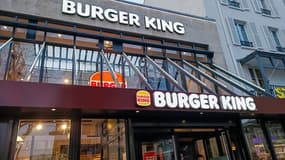 Fast-food: une façade de restaurant Burger King en France en 2025