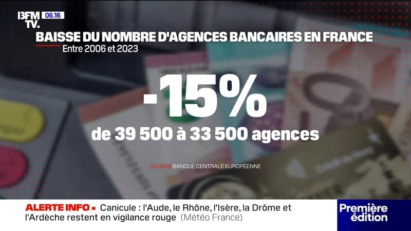 baisse du nombre d'agences bancaires: des villes font appel à des sociétés privées pour permettre aux habitants de retirer du liquide