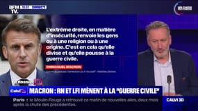 Macron : RN et LFI mènent à la "guerre civile" - 24/06