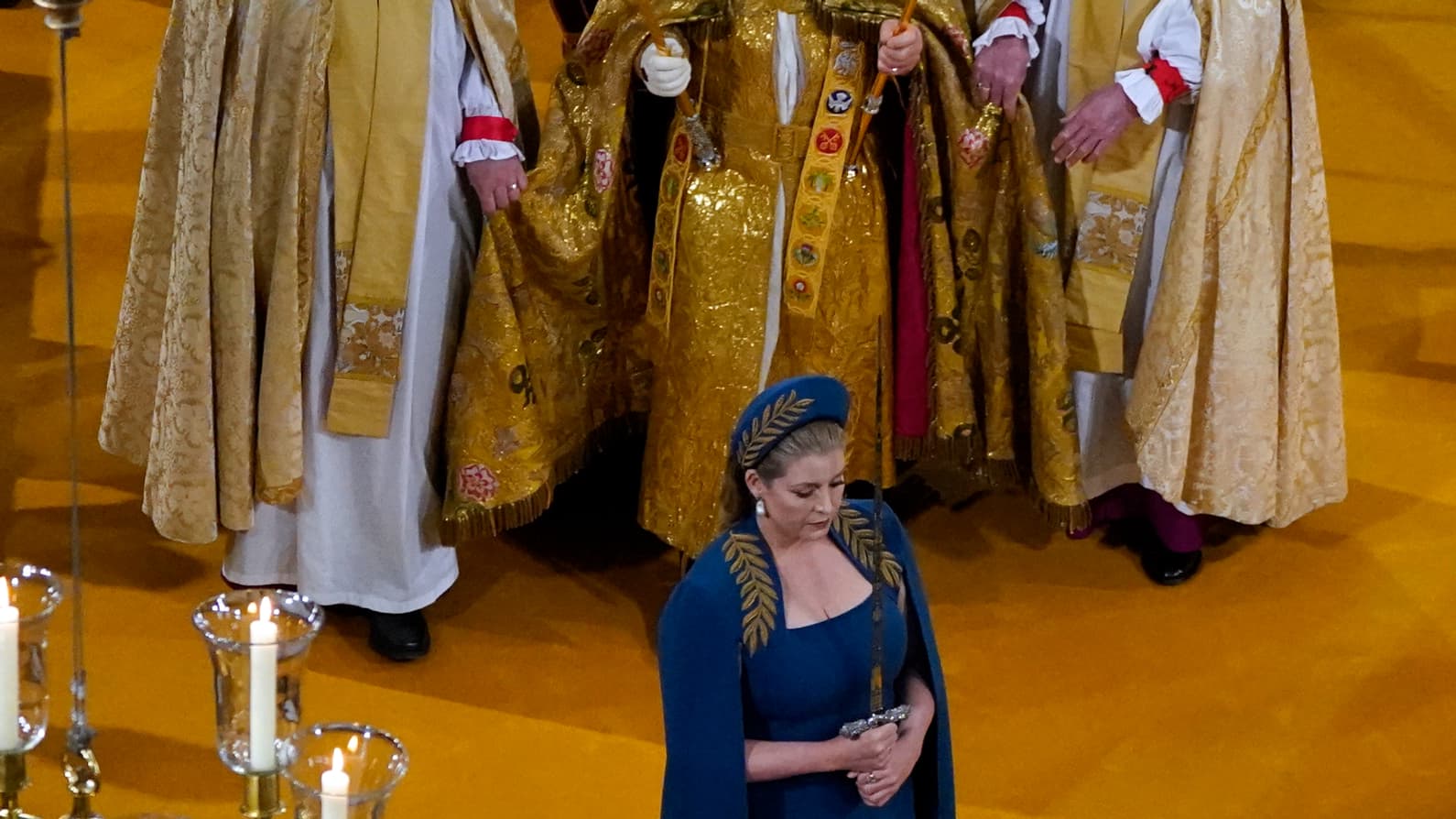 Penny Mordaunt lors du couronnement de Charles III