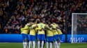 L'équipe du Brésil avant d'affronter l'Espagne en match amical le 26 mars 2024 