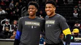 Kostas et Giannis Antetokounmpo