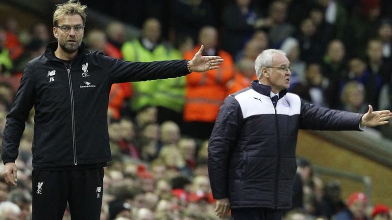 Jürgen Klopp et Claudio Ranieri