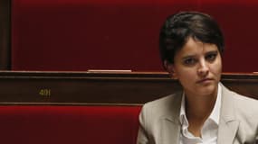 La ministre des Droits des femmes, Najat Vallaud-Belkacem, porteuse du projet de loi pour l'égalité entre les hommes et les femmes