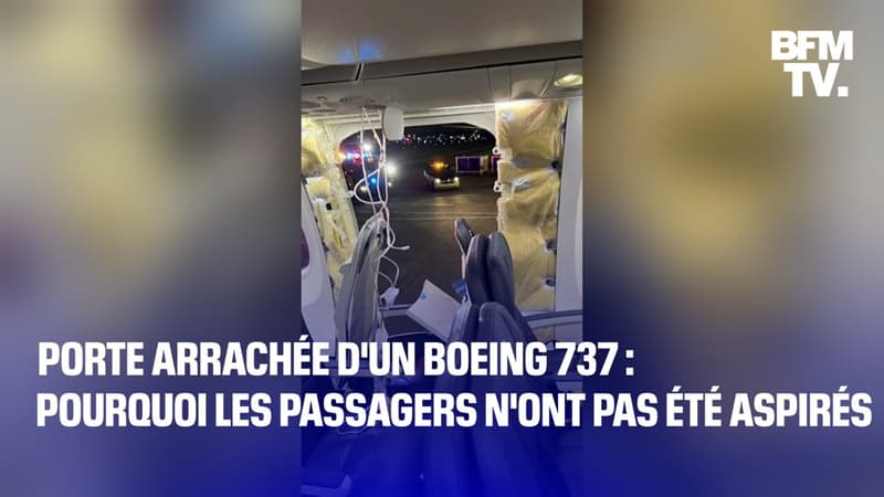 Porte arrachée d'un Boeing 737 d'Alaska Airlines: pourquoi les passagers n'ont pas été aspirés?