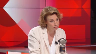 Marylise Léon sur le plateau de RMC et BFMTV