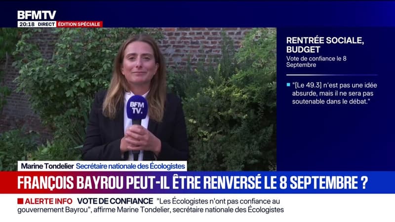 Vote de confiance du 8 septembre: 