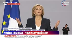 Valérie Pécresse: "Rien ne m'arrêtera"