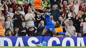 Antoine Semenyo auteur d'un doublé avec Bournemouth à Anfield, 15 août 2025