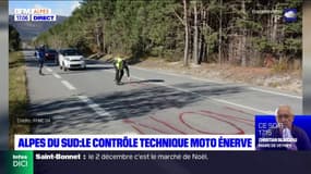 Alpes du Sud: des motards manifestent contre le contrôle technique