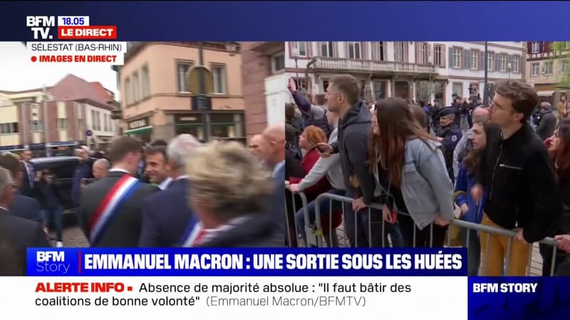 Emmanuel Macron à nouveau copieusement hué lors de son déplacement en Alsace