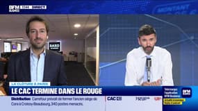 Le CAC termine dans le rouge 